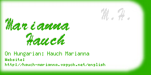 marianna hauch business card